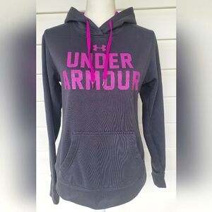 Under Armour Gray/Purple Fushia Hoodie Sweatshirt!!